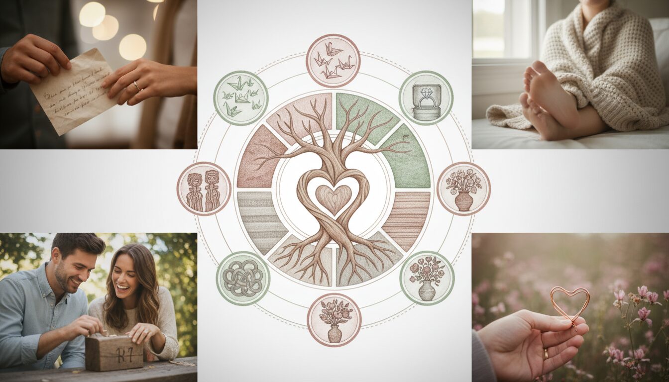 découvrez la signification unique de chaque année d'anniversaire de mariage et célébrez ces moments précieux avec une symbolique pleine d'émotions et de traditions.