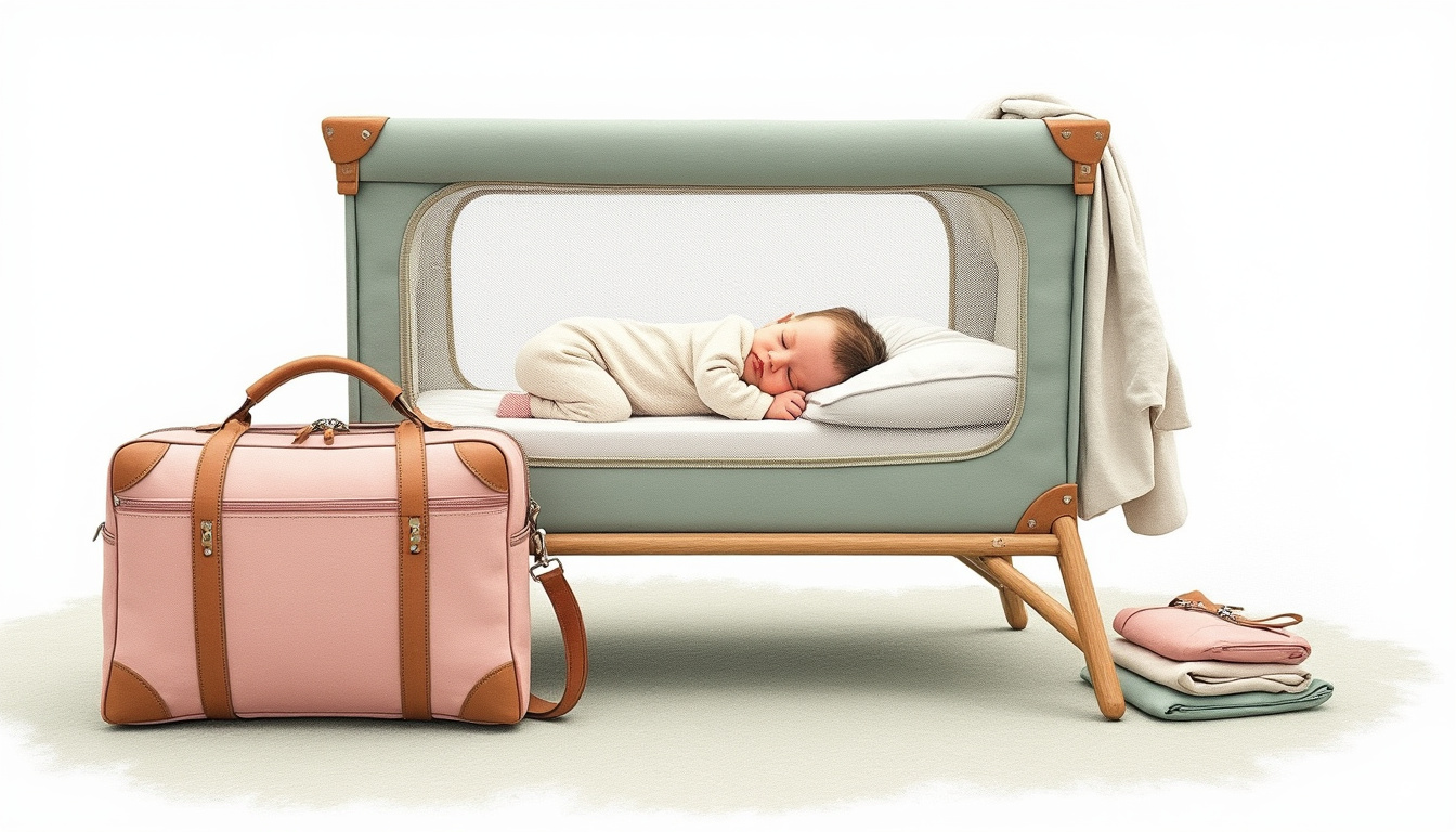 discover our selection of the best travel cots, combining comfort and practicality for peaceful nights during your trips.