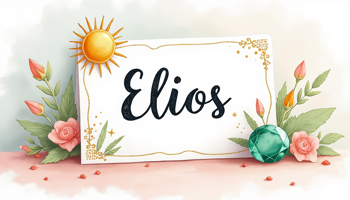 discover the origin, history, and meaning of the first name Elios, a unique and charming first name.