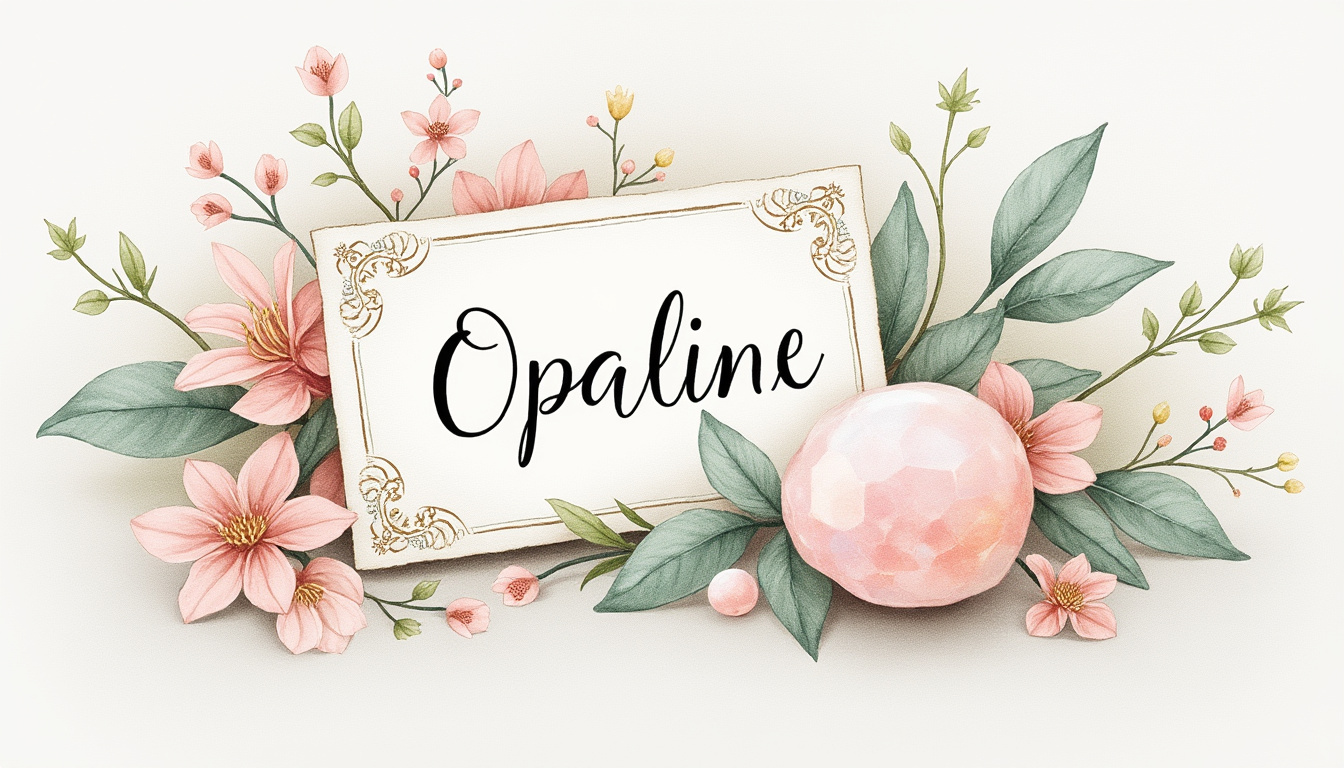 explore the origin, meaning and unique beauty of the name Opaline, a refined and rare choice for your child.
