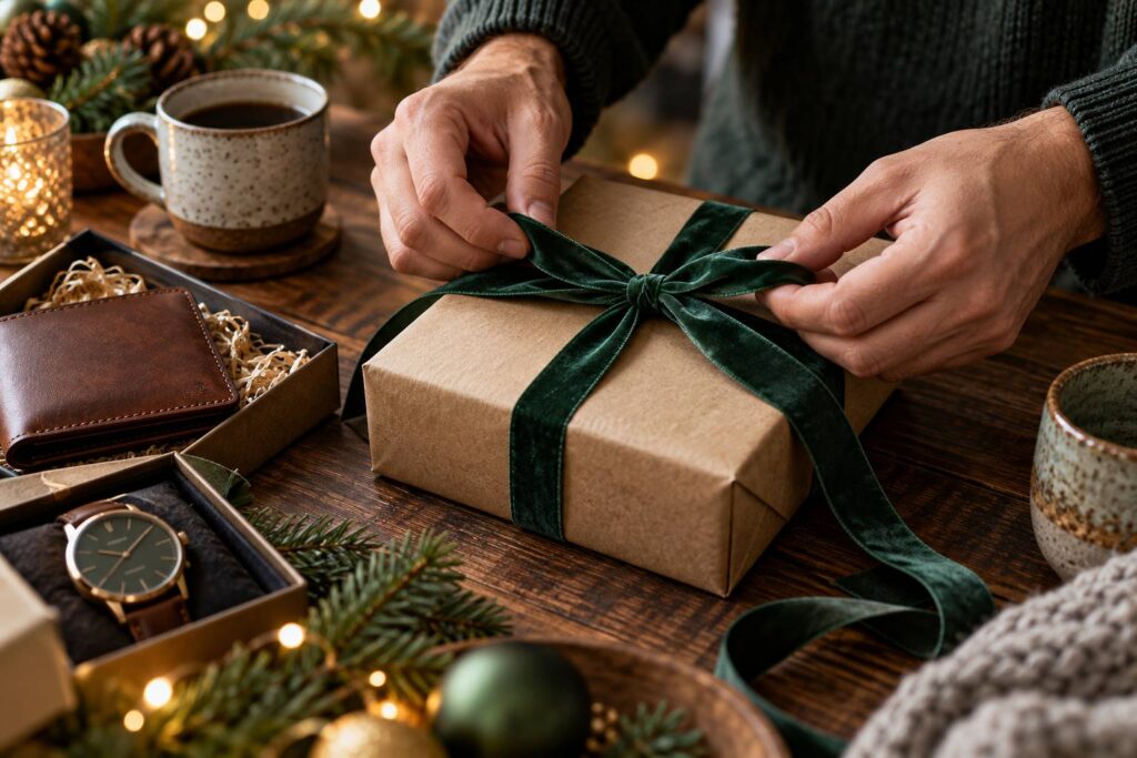 Illustration de détail sur le sujet : Découvrez notre guide ultime des cadeaux de Noël pour hommes : idées originales